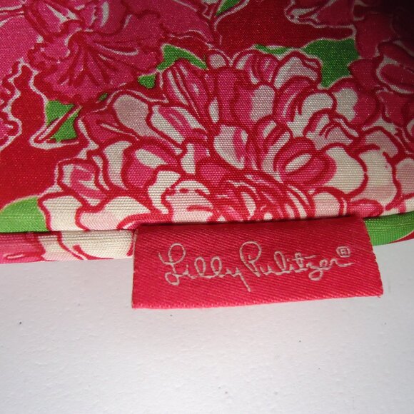 Lilly Pulitzer Floral Ipad Tablet Sleeve Cover Case Pink Green Soft Zip - Picture 3 of 5